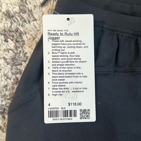 Lululemon ready to rulu high rise jogger BNWT - Picture 2 of 4